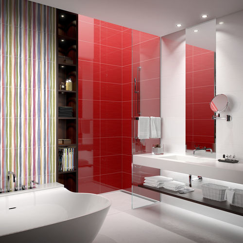 Piastrella in ceramica - EMOTIONS - DOMINO - levigata / da interno / da bagno