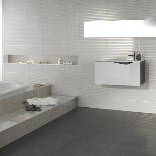 Piastrella in ceramica - HARD ROCK - DOMINO - levigata / da bagno / da parete