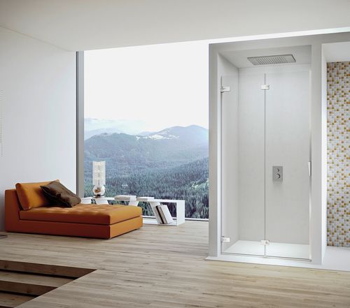 Box doccia in vetro - PURA 5000: P-FPTN L - DUKA - con sportello battente / d'angolo