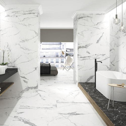 Piastrella in ceramica - LE BLANC Q - DURSTONE - opaca / da bagno / da sala