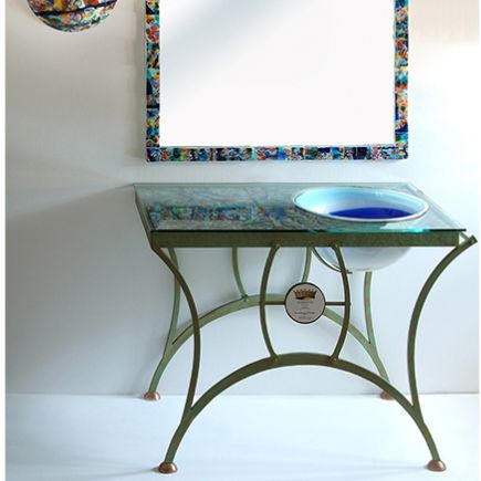 Lavabo sottopiano - STILE VENEZIANO - ECO CERAMICA - in ceramica / rotondo / contemporaneo