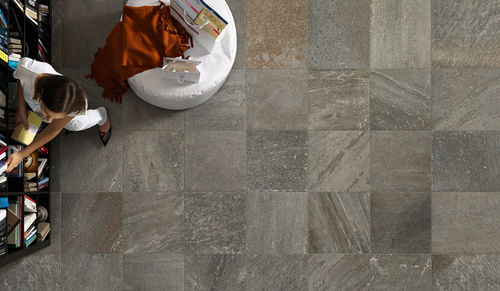Piastrella in gres porcellanato - QUARTZ.DESIGN - EDIMAX - smaltata / da interno / da pavimento