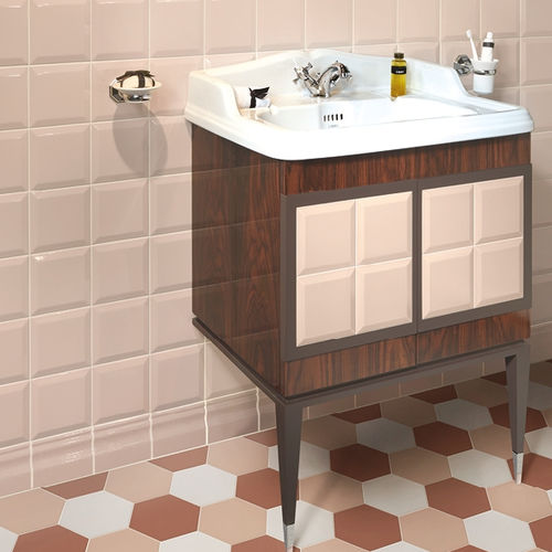 Mobile lavabo da appoggio - VENUS - ETRURIA - in legno laccato / in ceramica / classico