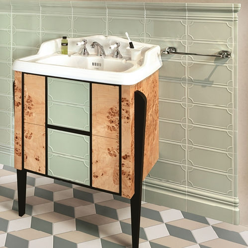 Mobile lavabo da appoggio - JUNO - ETRURIA - in legno laccato / in ceramica / classico