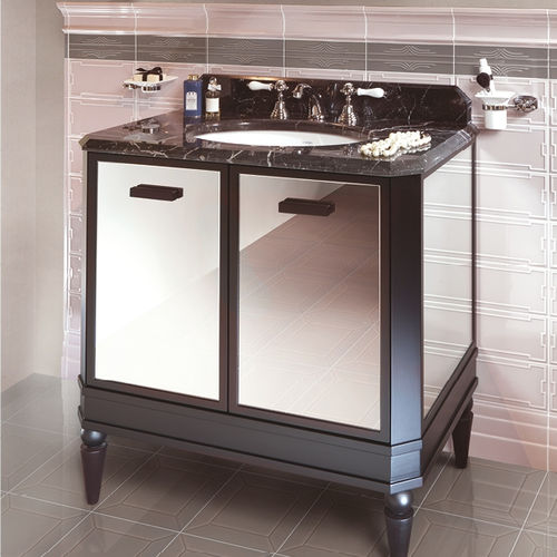 Mobile lavabo da appoggio - PLUTON - ETRURIA - in legno laccato / in marmo / classico
