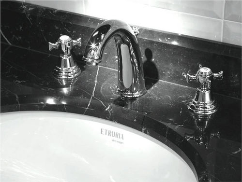 Rubinetto per lavandino - TURAN  - ETRURIA - da appoggio / in ottone / da bagno