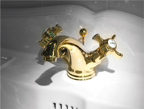 Rubinetto per lavabo - TURAN  - ETRURIA - da appoggio / in ottone / da bagno
