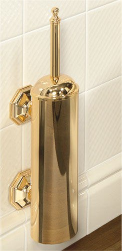 Scopino per WC in ottone - EVAN - ETRURIA - da parete