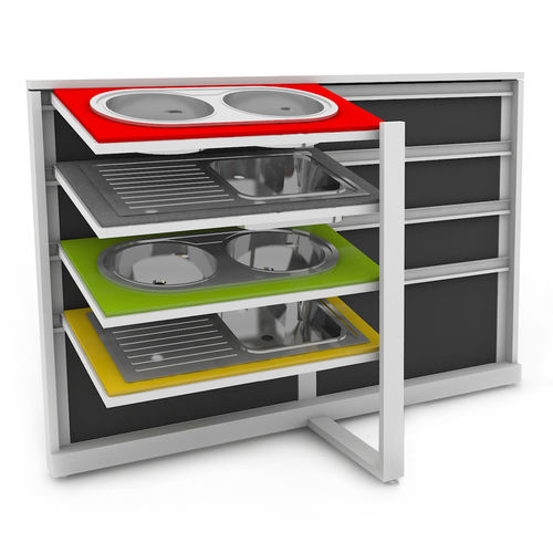Espositore multiuso - ADAPT : SINK 4 - EXPOJAMAR - in legno / per negozio