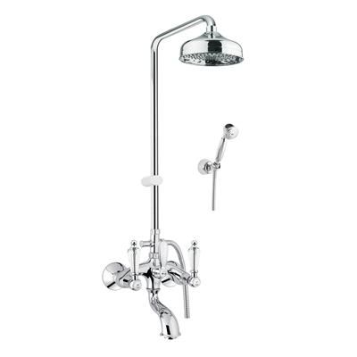 Colonna doccia finitura cromata - 08 CR 0616 - FIORE RUBINETTERIE - da parete / classica / con doccia a mano