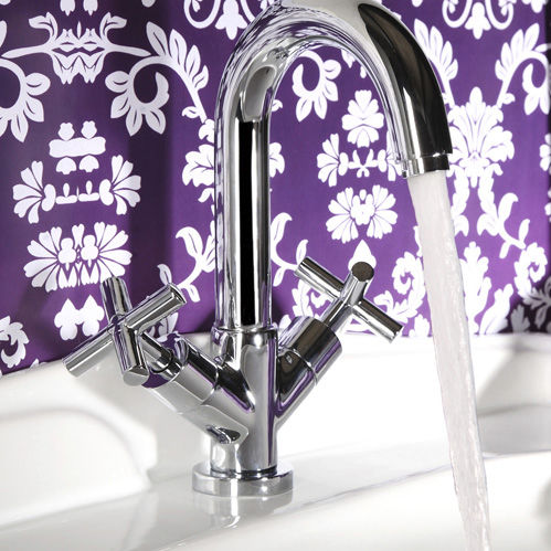 Miscelatore doppio comando per lavabo - 25 CR 0522 - FIORE RUBINETTERIE - da appoggio / in metallo cromato / da bagno