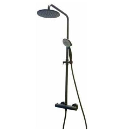Colonna doccia termostatica - 44NN0932 - FIORE RUBINETTERIE - nera / da parete / contemporanea