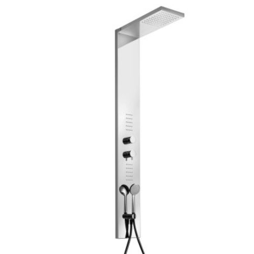 Colonna doccia in acciaio inossidabile - COL2 - GEDA - da parete / contemporanea / con doccia a mano