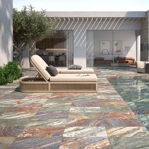 Piastrella in porcellana - KOBU - GEOTILES - opaca / finitura naturale / da interno