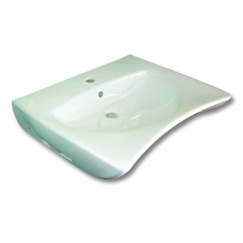 Lavabo da appoggio - D0280/01 - GOMAN - in ceramica / per disabili / singolo