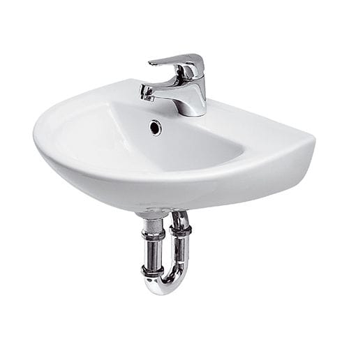 Lavabo sospeso - PRESIDENT - GOMAN - in ceramica / singolo / a mezzaluna