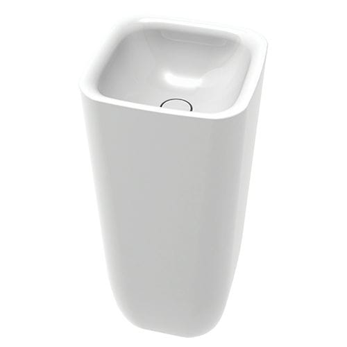 Lavabo autoportante - MUS15-NO - GRAFF - in Solid Surface / quadrato / 1 foro