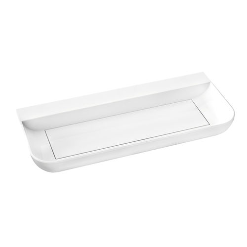 Lavabo da appoggio - CHA00-NO - GRAFF - in Solid Surface / rettangolare / 1 foro