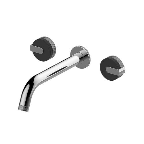 Miscelatore doppio comando per lavabo - E-11531-T - GRAFF - da parete / in metallo cromato / da bagno