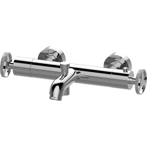 Miscelatore doppio comando per vasca - EX-6185-C19T - GRAFF - da parete / termostatico / in metallo cromato