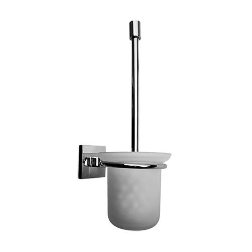 Scopino per WC in metallo cromato - E-9149 - GRAFF - da parete / satinato