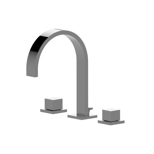 Miscelatore doppio comando per lavabo - E-6210-C12B - GRAFF - da parete / in metallo cromato / da bagno