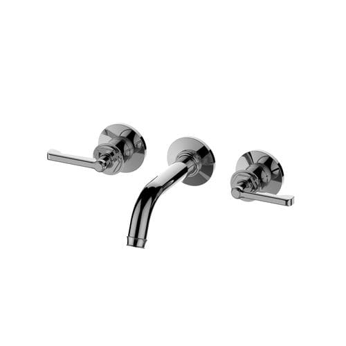 Miscelatore per lavabo - E-11630-LM60B - GRAFF - da parete / in metallo cromato / da interno