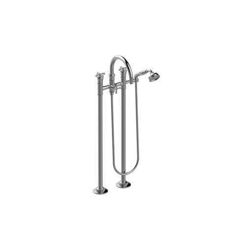 Miscelatore da vasca - E-11654-C20B - GRAFF - a pavimento / in metallo cromato / da bagno