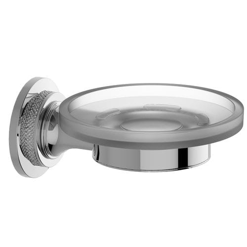 Portasapone da parete - E-19301 - GRAFF - in metallo cromato / in plastica / levigato