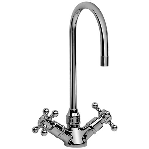 Miscelatore doppio comando da appoggio - E-5200-C2 - GRAFF - in ottone / da cucina / 1 foro