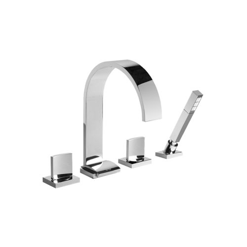 Miscelatore doppio comando per vasca - E-1851-C14B - GRAFF - da appoggio / in metallo cromato / in nichel