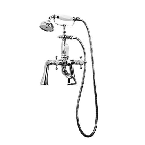 Miscelatore doppio comando per doccia - E-3890-C2 - GRAFF - per vasca / da appoggio / in metallo cromato