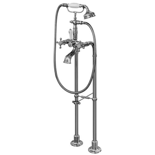 Miscelatore doppio comando per vasca - E-3895-C2 - GRAFF - a pavimento / in metallo cromato / in nichel