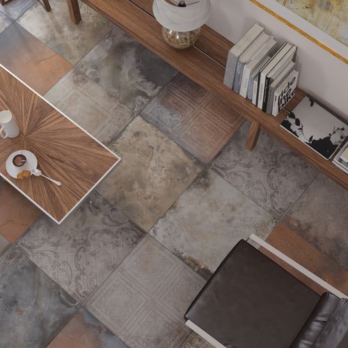 Piastrella in gres porcellanato - METALLIC SENSE - GRANISER CERAMICS - levigata / a rilievo / da interno