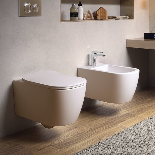 WC sospeso - FASTER - HIDRA - in ceramica / per uso residenziale / allungato