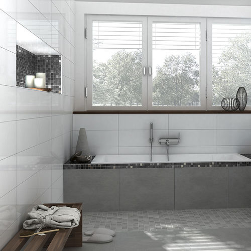 Piastrella in gres porcellanato - FRESH : LIGHT GRAY - JASBA MOSAIK - opaca / da bagno / da parete