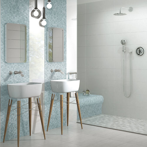 Mosaico in gres porcellanato - FRESH : LIGHT BLUE-MIX - JASBA MOSAIK - lucido / da bagno / da parete