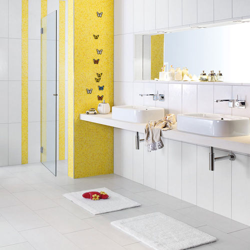 Mosaico in gres porcellanato - ATELIER : SUNNY YELLOW MIX - JASBA MOSAIK - lucido / da cucina / da bagno