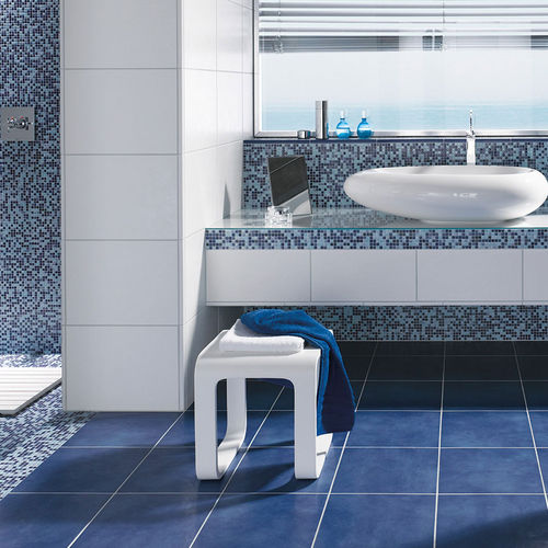 Mosaico in gres porcellanato - LAVITA : INDIGO-BLUE - JASBA MOSAIK - lucido / opaco / da cucina