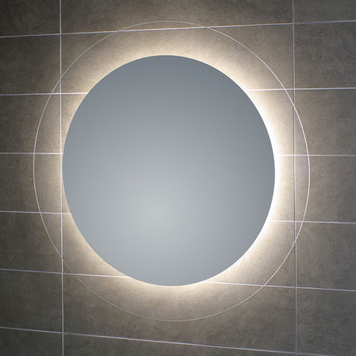 Specchio da bagno a muro - GEOMETRIE 4 - KOH-I-NOOR - contemporaneo / rotondo / in alluminio