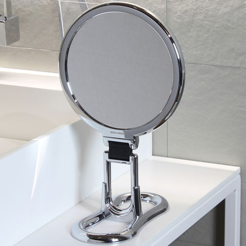 Specchio da bagno da appoggio - TOELETTA - KOH-I-NOOR - da terra / contemporaneo / rotondo