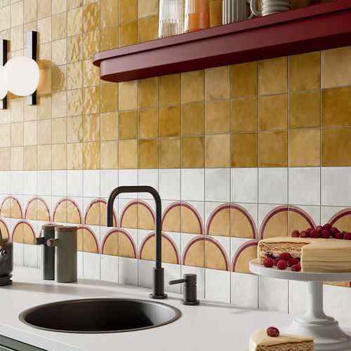 Piastrella in ceramica - TREND OCHER  - LA FABBRICA AVA - lucida / opaca / da interno
