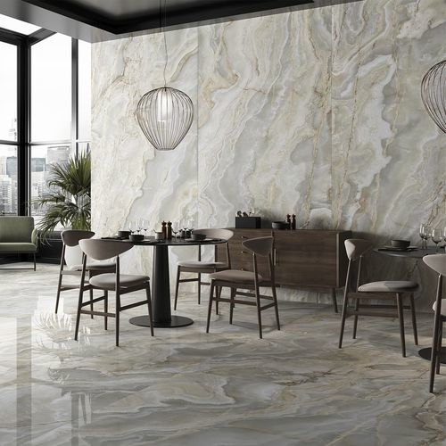 Piastrella in gres porcellanato - ARGENTO - LA FABBRICA AVA - lucida / da interno / da bagno