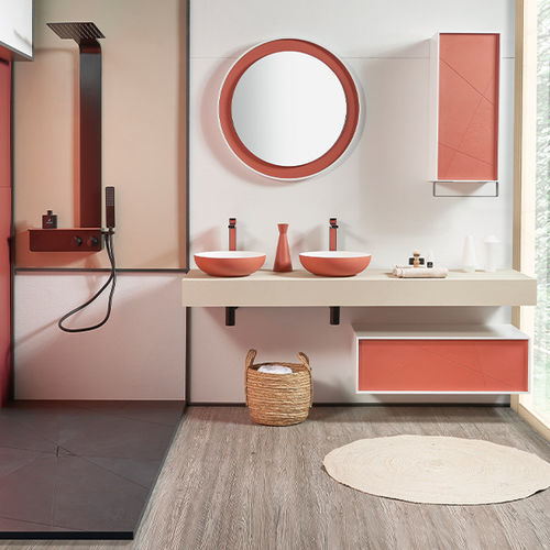 Mobile da bagno contemporaneo - SHOW  - ACQUABELLA - per uso residenziale / in legno / da parete