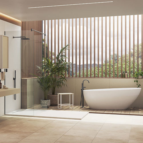 Vasca da bagno ovale - CHREA - ACQUABELLA - ad isola / per ambiente abitativo / in resina