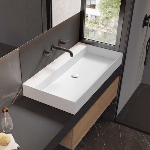 Piano lavabo in Solid Surface - TANA - ACQUABELLA