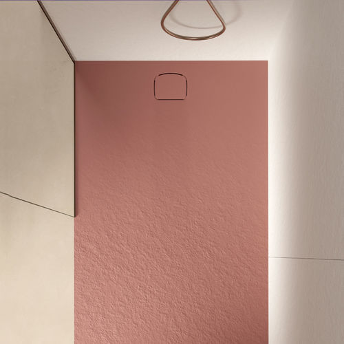 Piatto doccia rettangolare - AREIA SLATE EVO - ACQUABELLA - ultrapiatto / ghisa minerale / in poliuretano