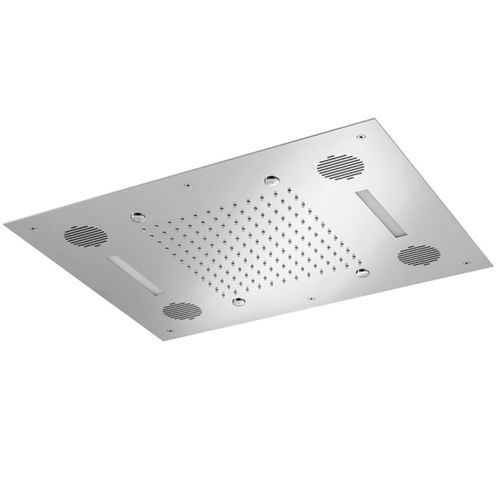 Soffione doccia da incasso a soffitto - E044211 - ALMAR - rettangolare / con cromoterapia / a pioggia