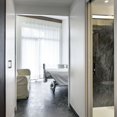Pavimento in ceramica - OXIDE - LAMINAM - da interno / per esterni / per gradini