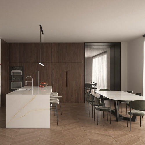 Pannello per mobile - CRISTALLO GOLD LUCIDATO STARLIT - LAMINAM - per stanza da bagno / per parete / da parete